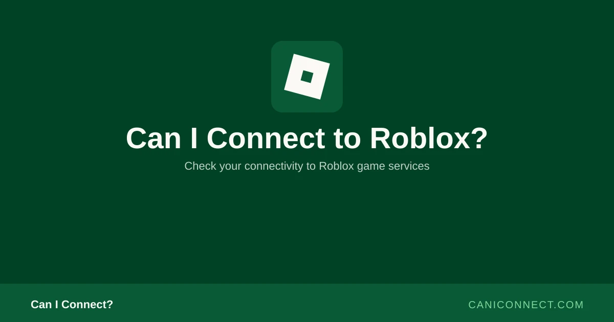 Can I Connect to Roblox Servers?